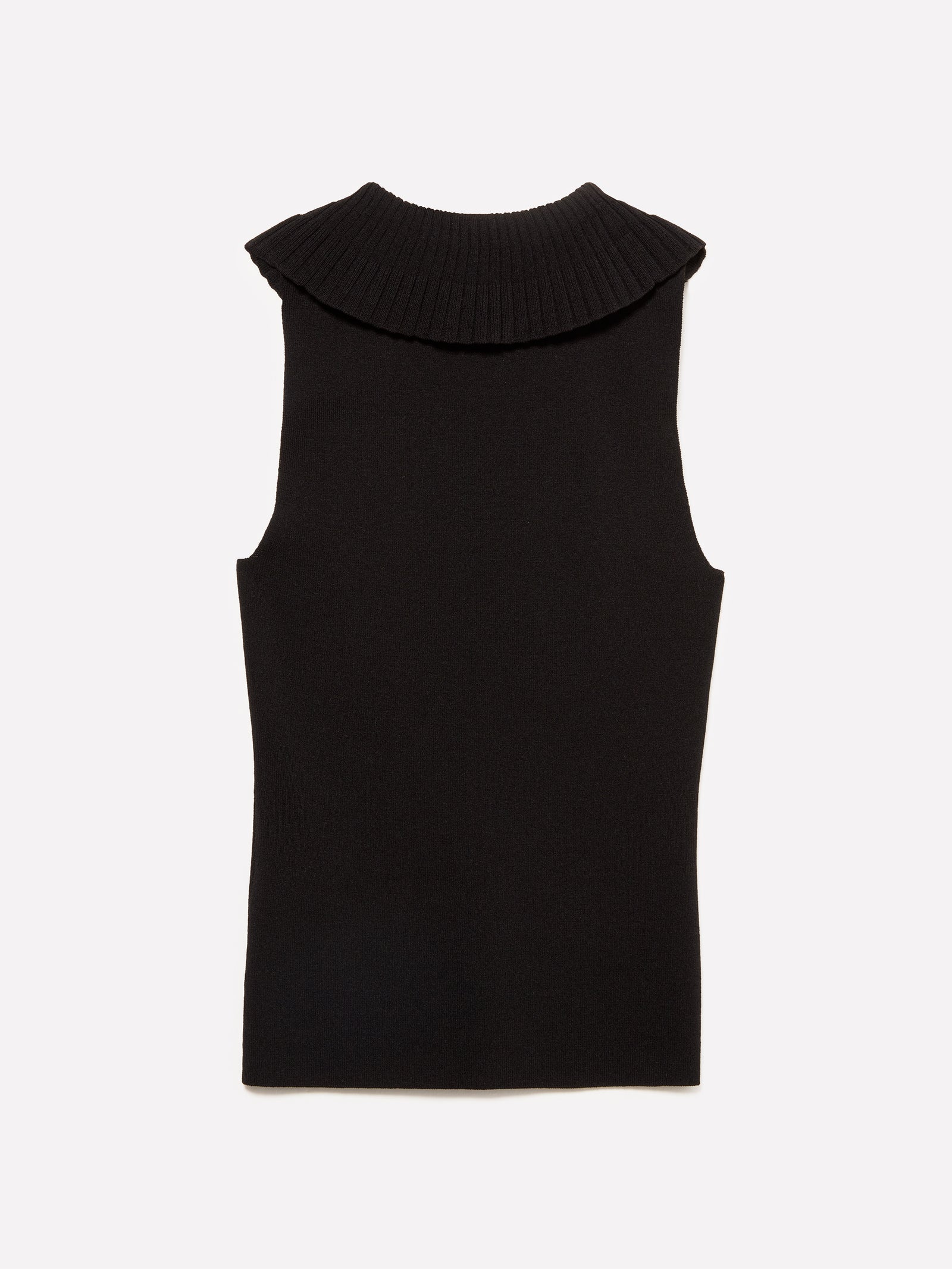 Top in maglia con rouches da donna nero 2 | Sisley Outlet