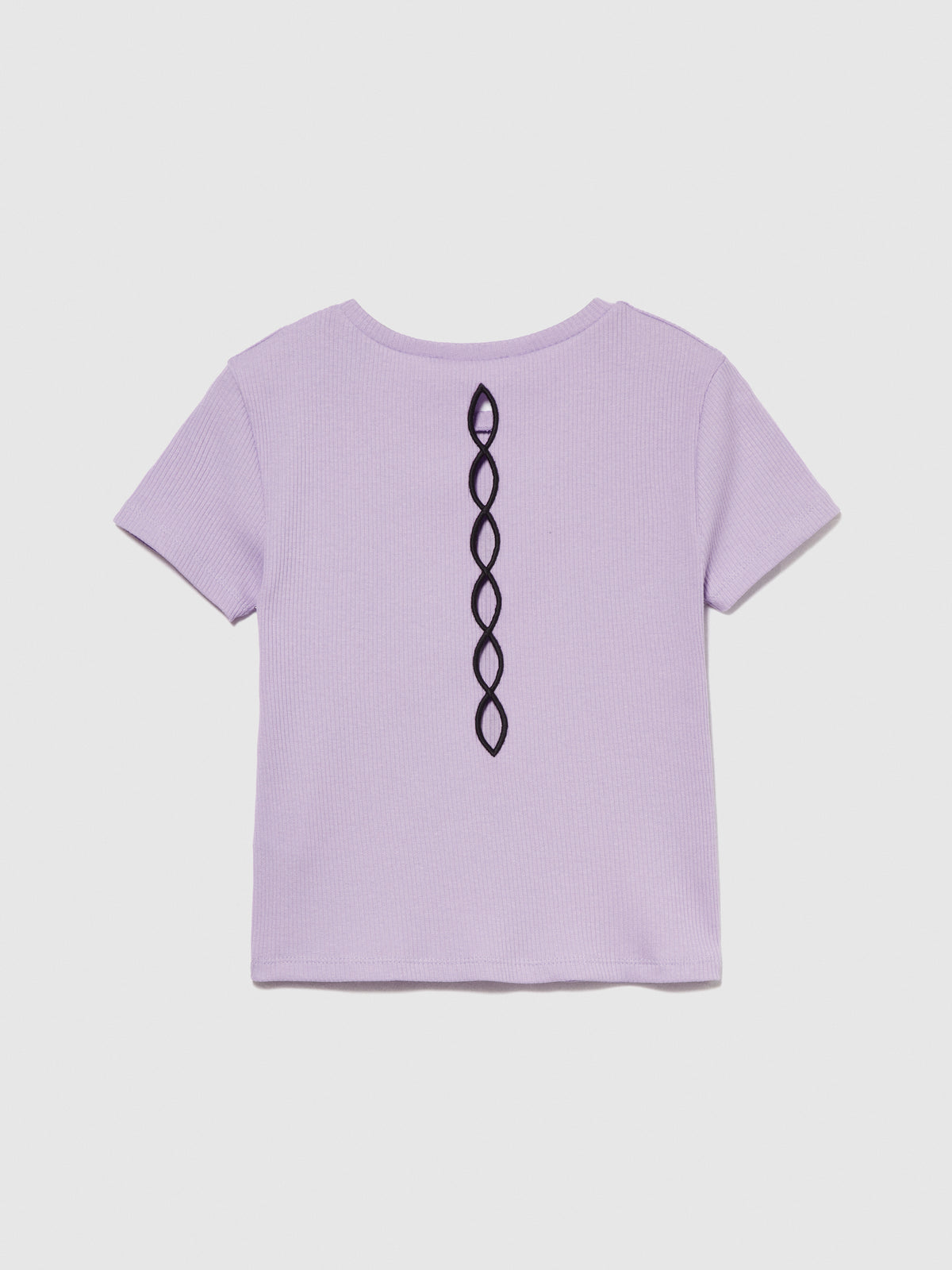 T-shirt con stampa e cut-out