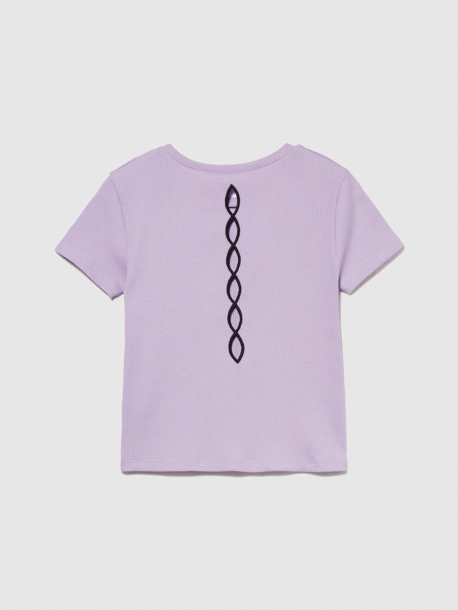 T-shirt con stampa e cut-out da bambina lilla 2 | Sisley young Outlet