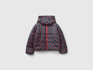 Piumino con stampa fiori