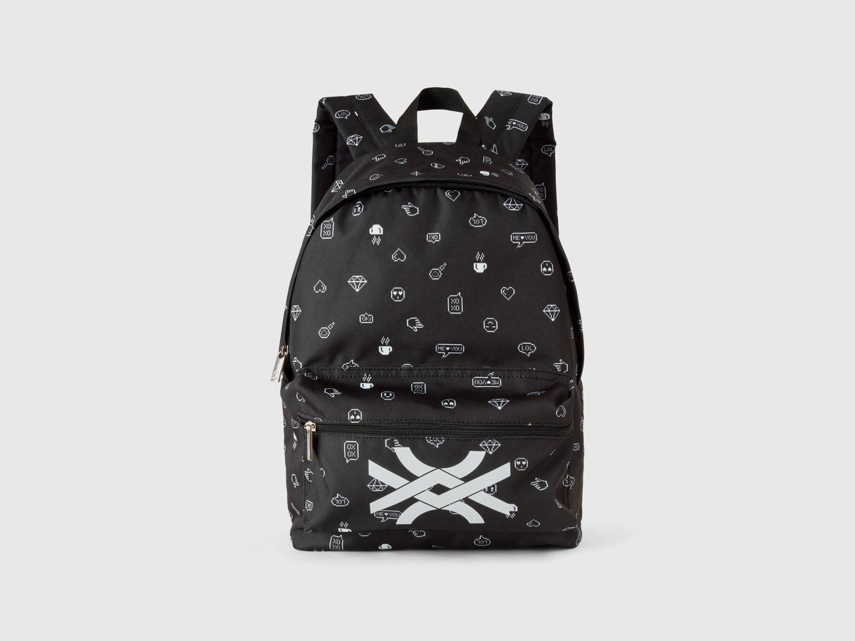 Zaino in nylon fantasia logo