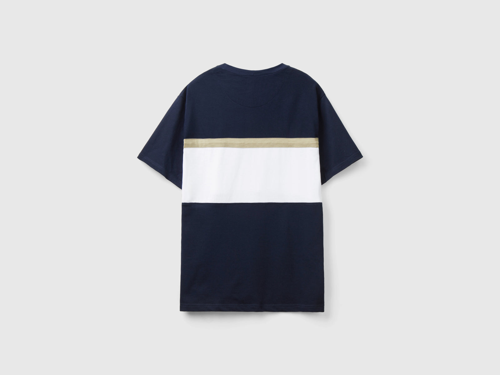 T-shirt con banda logo da uomo blu scuro 2 | Benetton Outlet