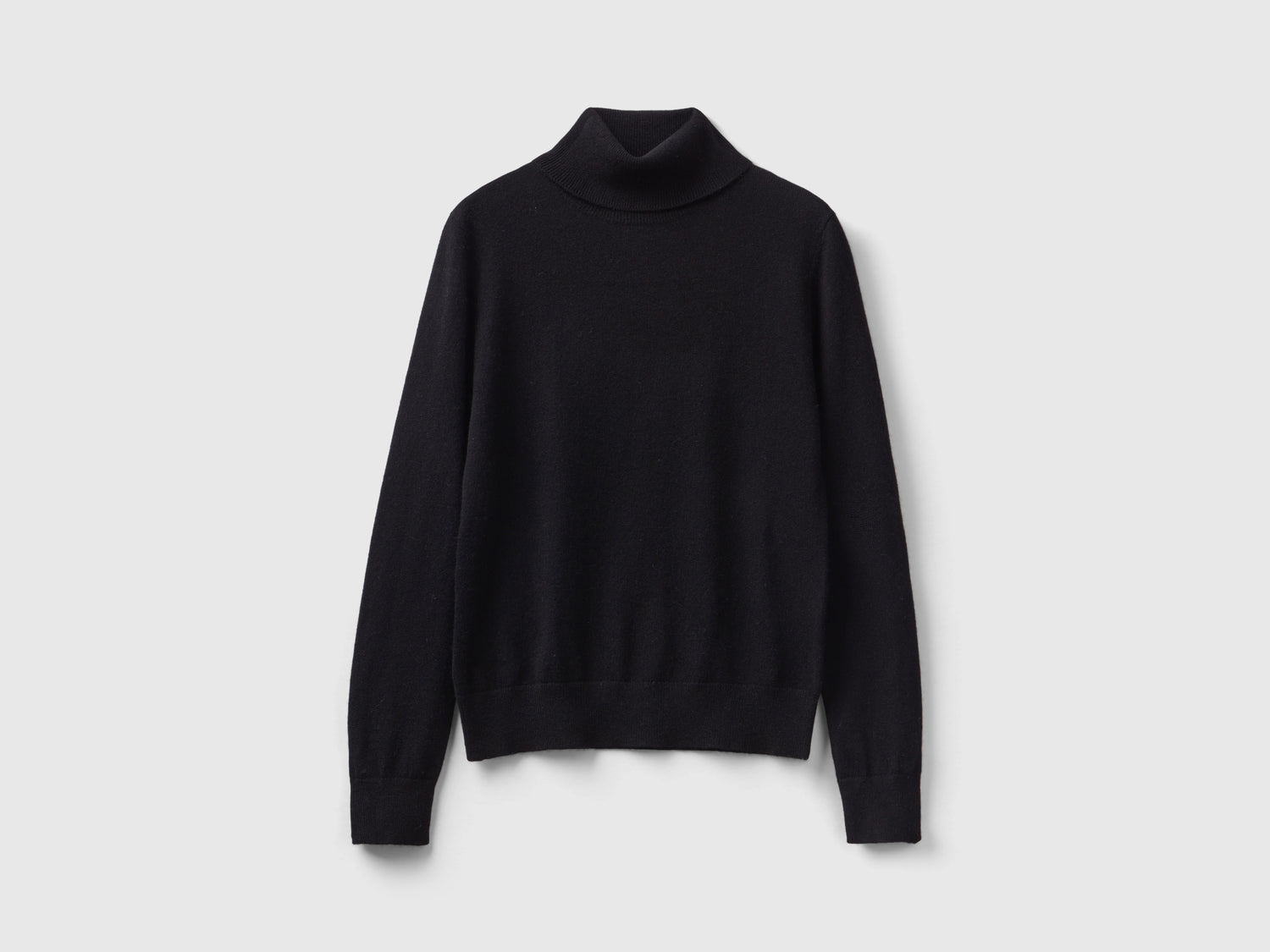 Dolcevita in puro cashmere da donna nero | Benetton Outlet