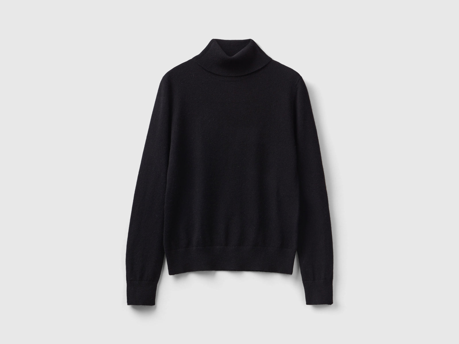 Dolcevita in puro cashmere da donna nero | Benetton Outlet