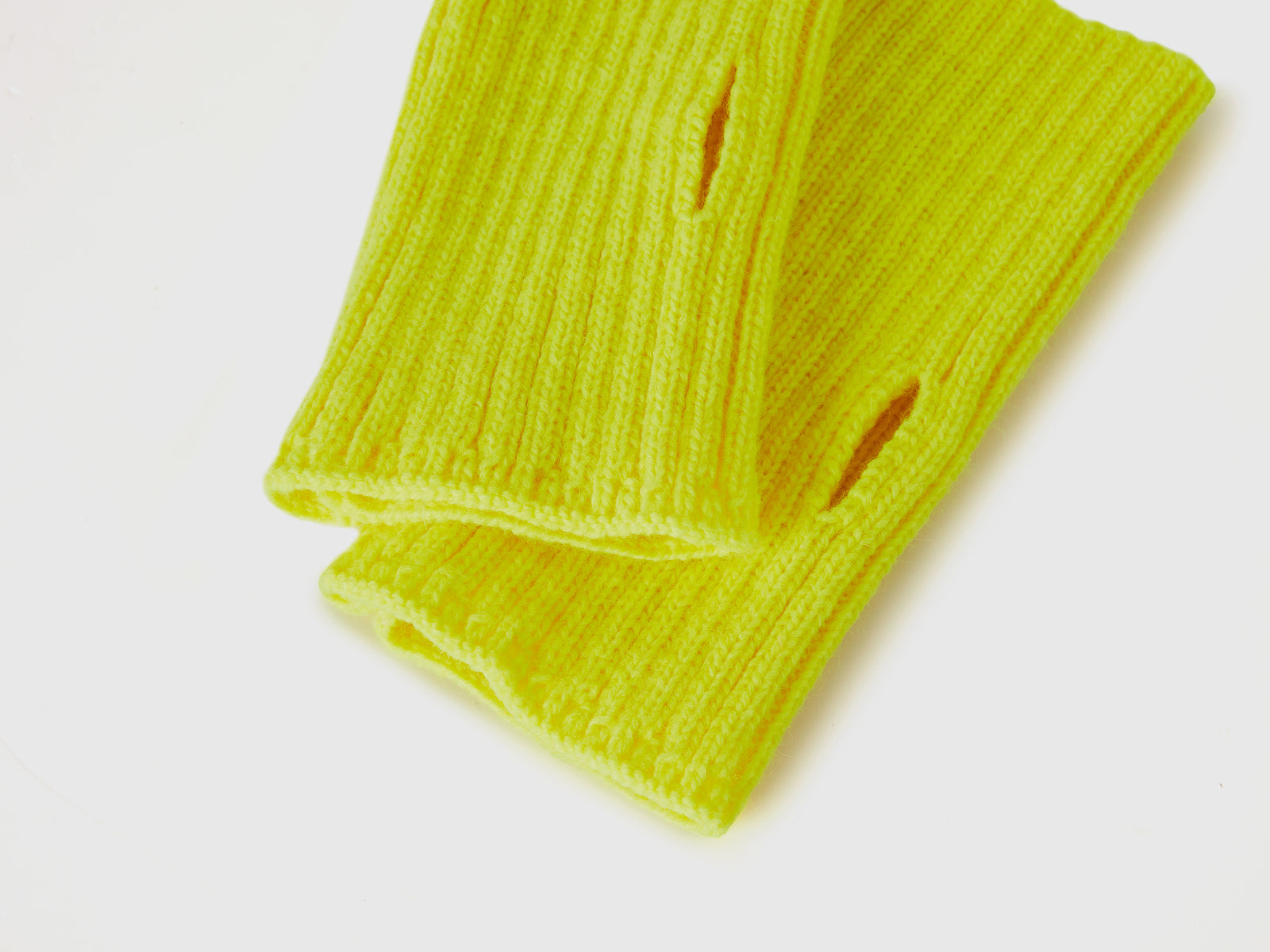 Manicotti da donna giallo fluo 3 | Benetton Outlet