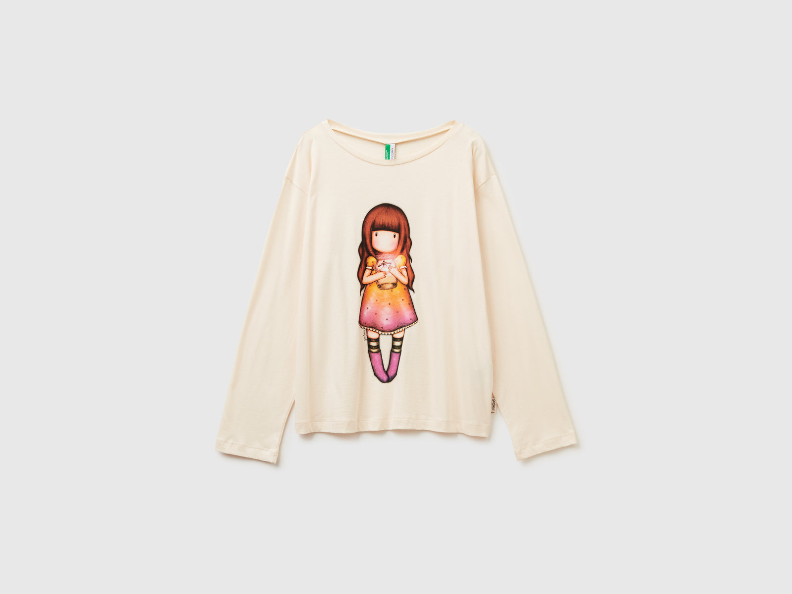 Maglia con stampa ©Santoro Gorjuss da donna bianco panna | Benetton Outlet