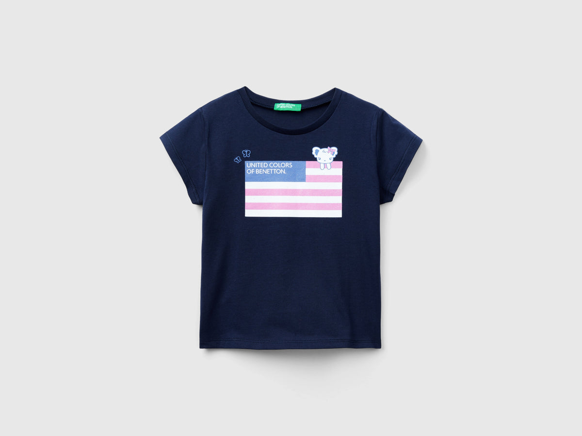 T-shirt in cotone bio con stampa