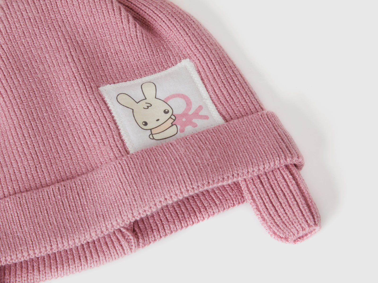 Berretto con paraorecchie da neonato malva 3 | Benetton Outlet