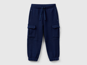 Pantaloni cargo in felpa