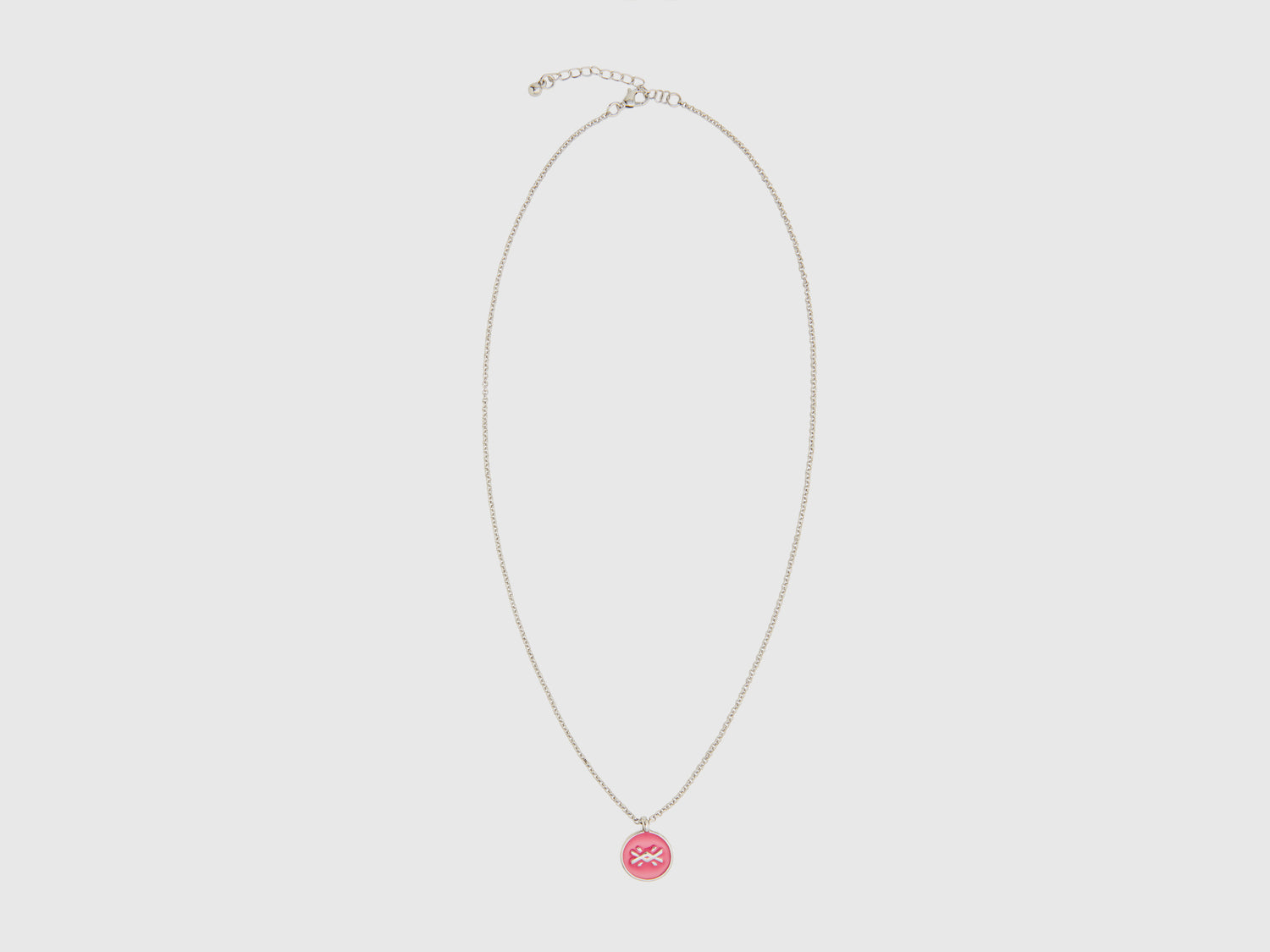 Collana con pendente da donna rosa | Benetton Outlet