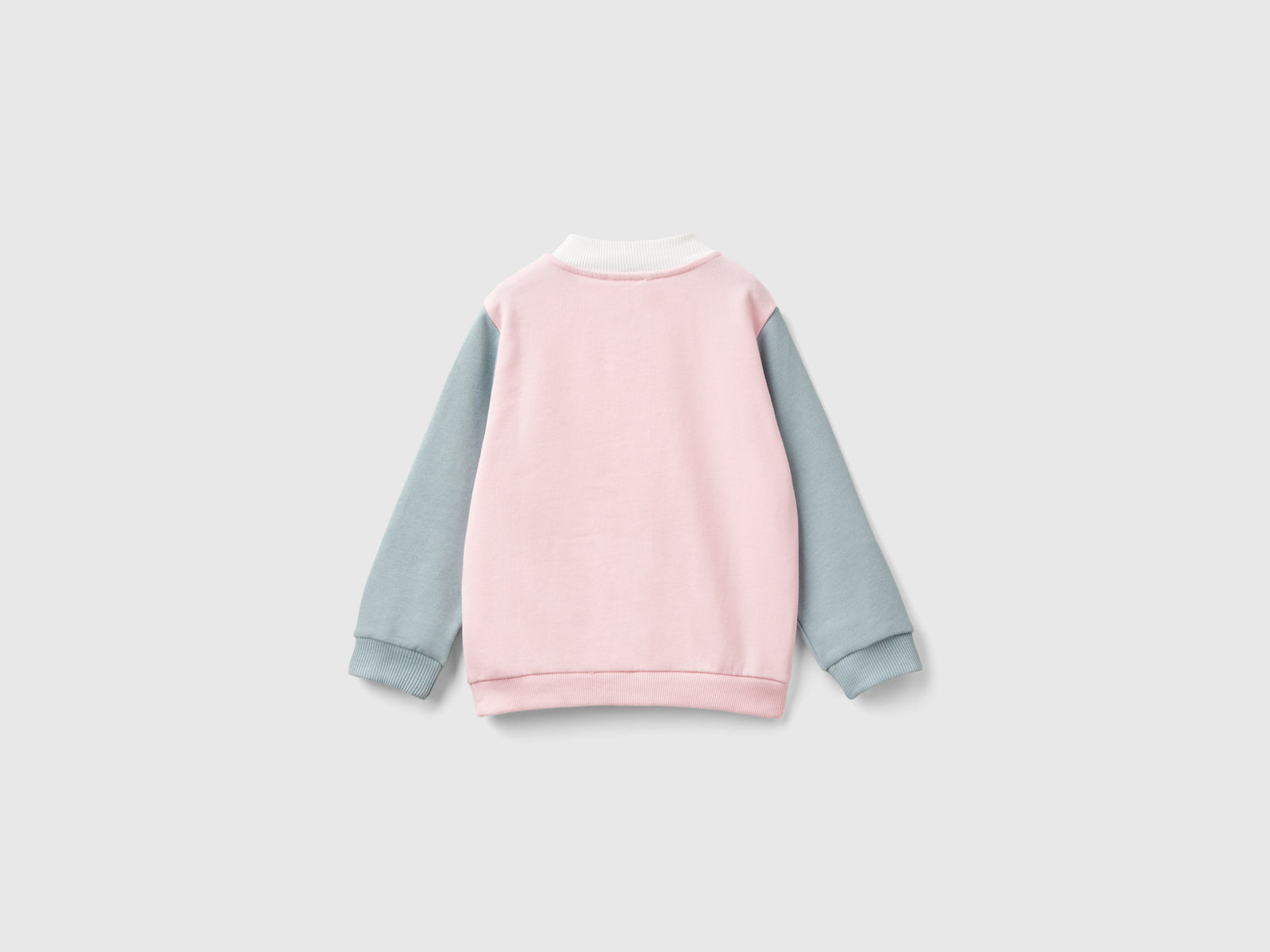 Felpa con zip in cotone bio da bimba multi-color 2 | Benetton Outlet