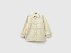 Camicia in velluto con tasche