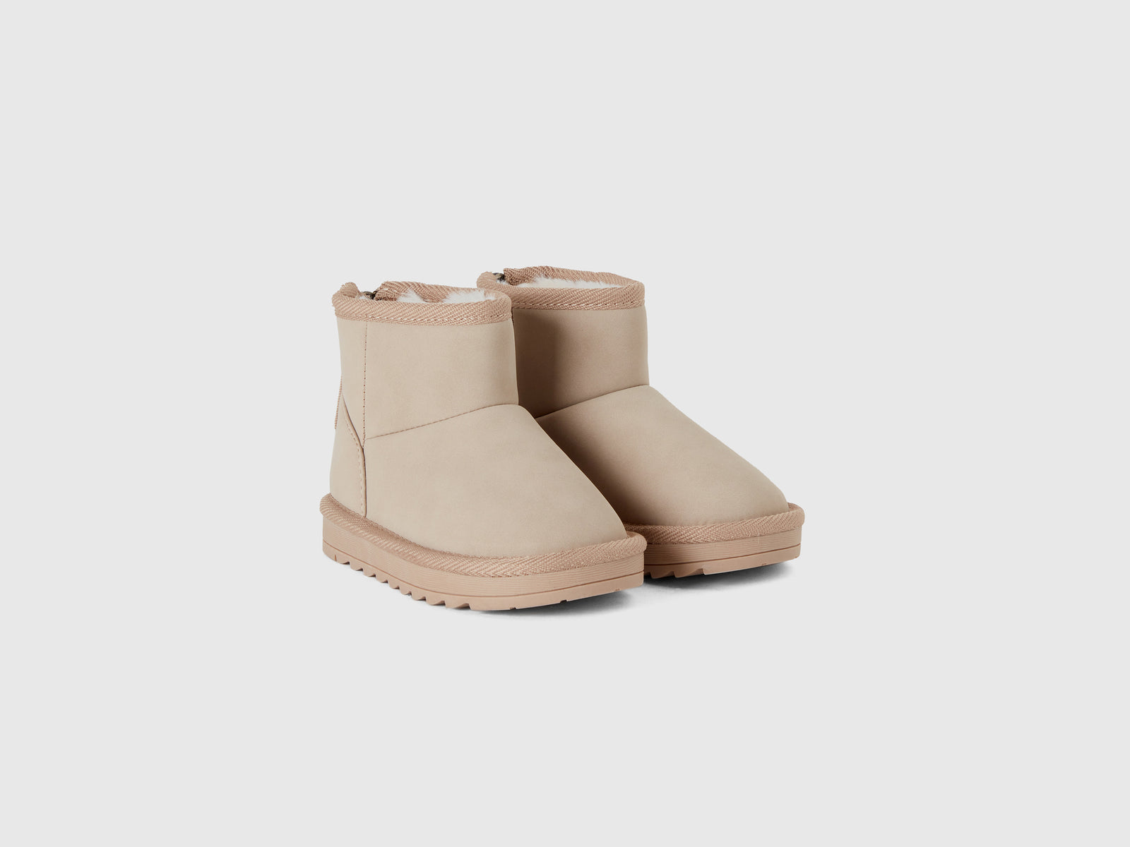 Tronchetti in tessuto spalmato da bimba beige 3 | Benetton Outlet