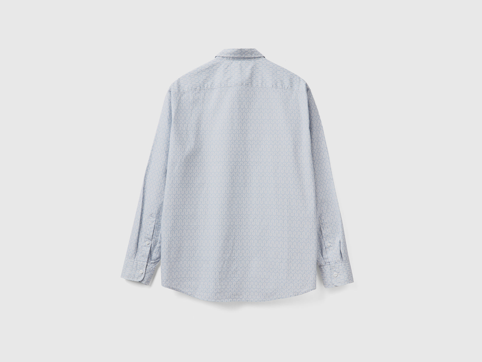 Camicia fantasia in cotone da uomo avio 2 | Benetton Outlet
