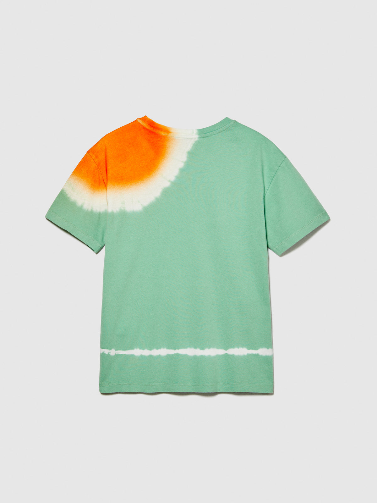 T-shirt tie-dye con stampa