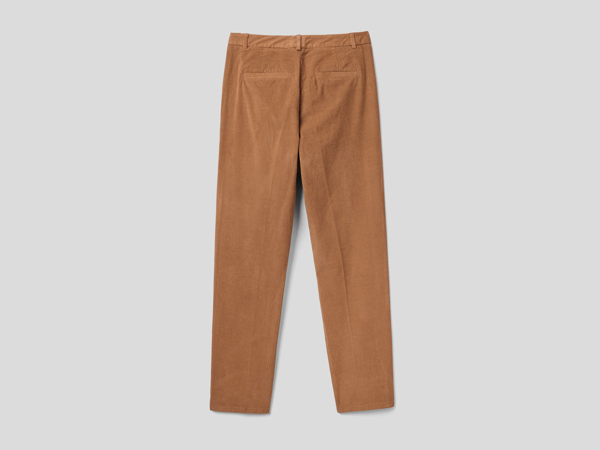 Chino in velluto elasticizzato