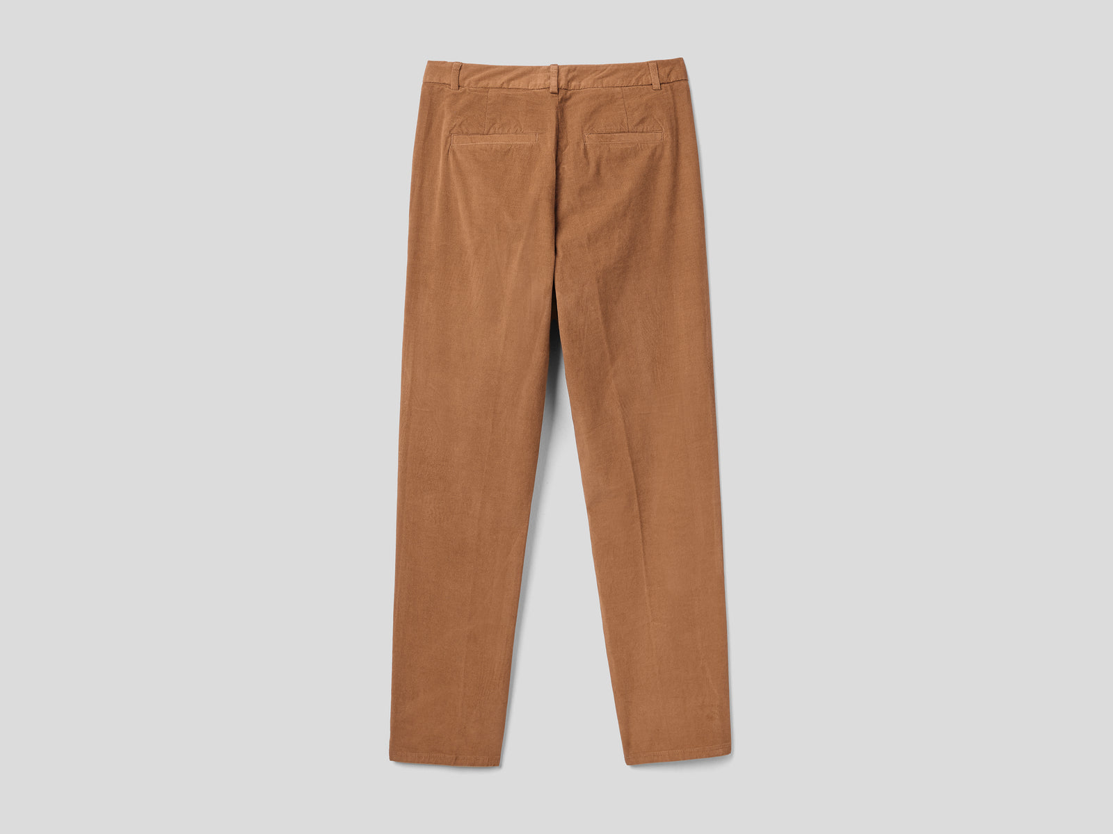 Chino in velluto elasticizzato da donna cammello 2 | Benetton Outlet