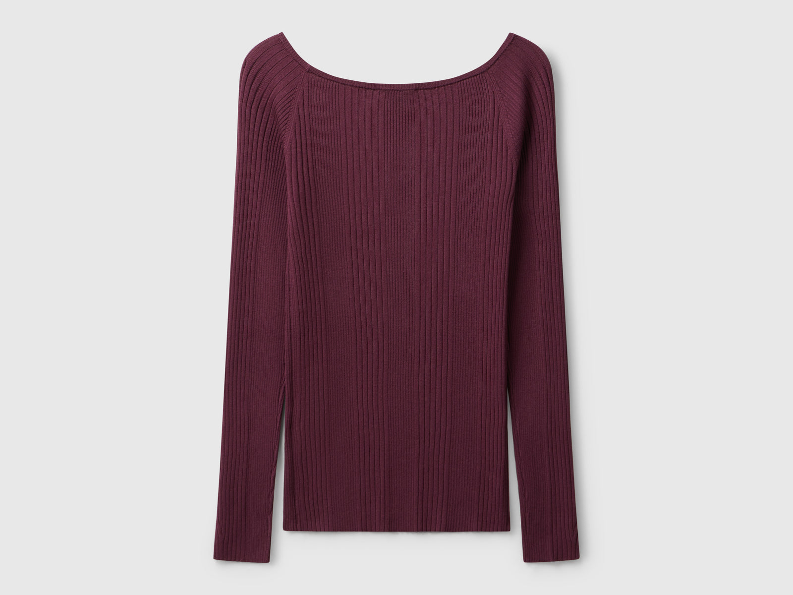 Maglia slim fit da donna prugna 2 | Benetton Outlet