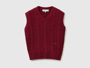 Gilet con trecce