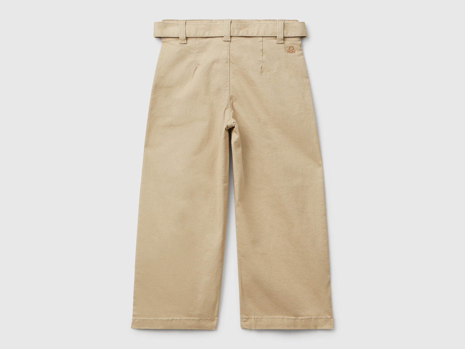 Pantaloni wide fit con fusciacca da bimba tortora 2 | Benetton Outlet