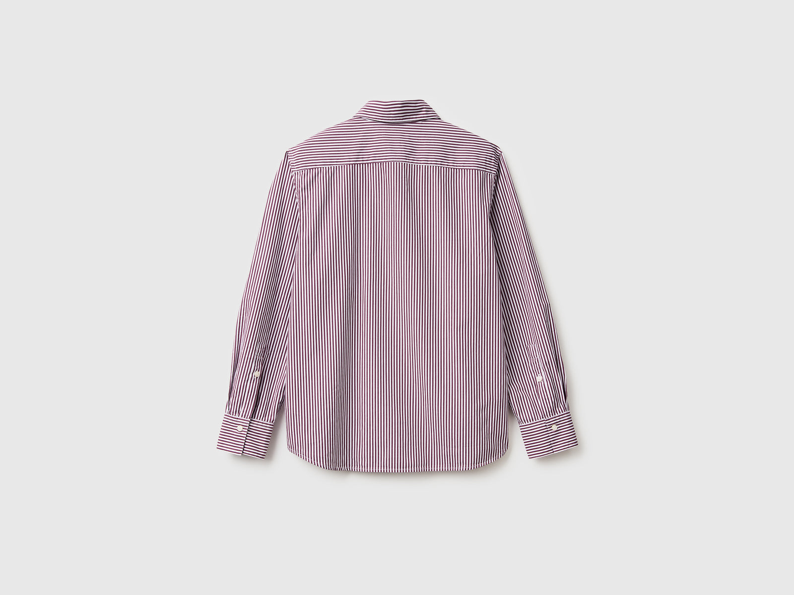 Camicia a righe verticali da donna marrone 2 | Benetton Outlet