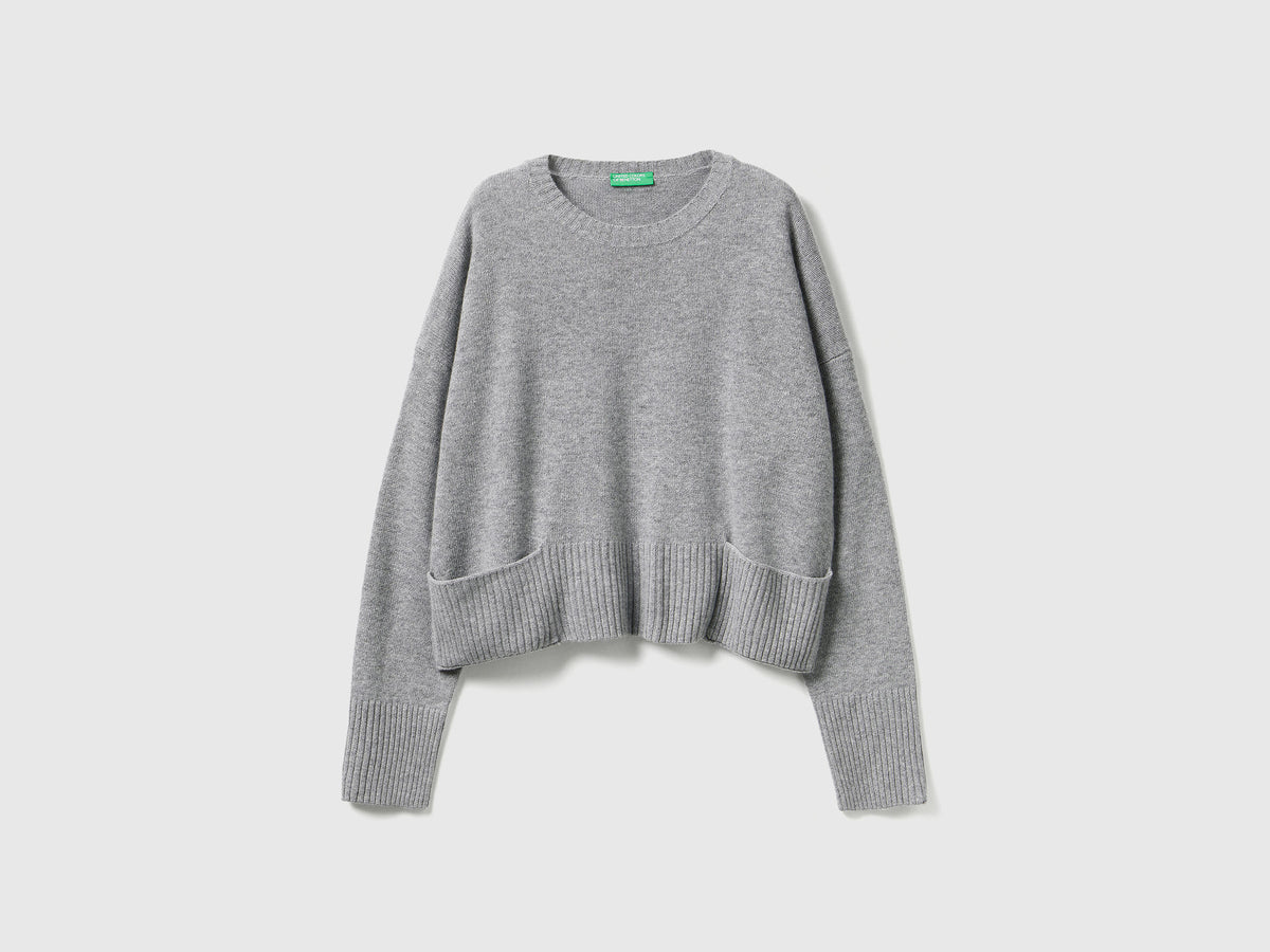 Maglione in misto lana e viscosa