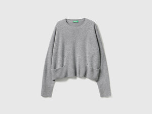 Maglione in misto lana e viscosa
