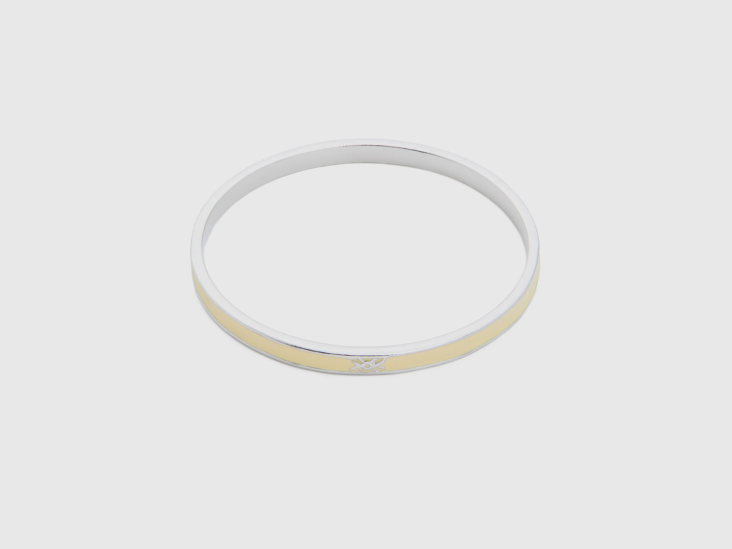 Bracciale bangle sottile chiaro da donna giallo | Benetton Outlet