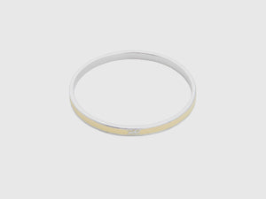 Bracciale bangle sottile chiaro