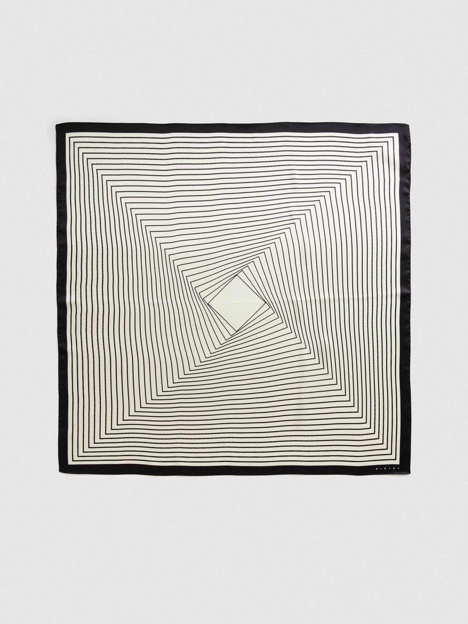 Foulard 100% seta da donna bianco panna | Sisley Outlet