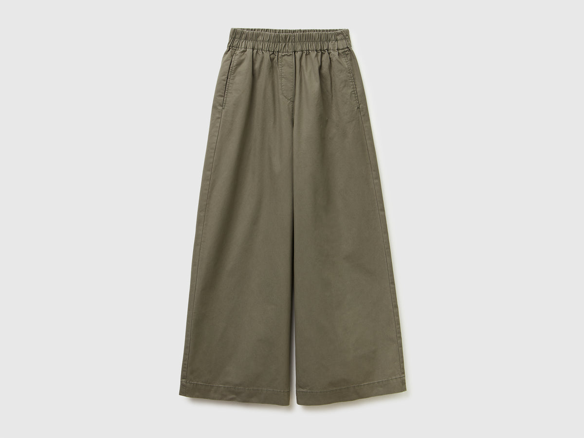 Pantaloni ampi in puro cotone