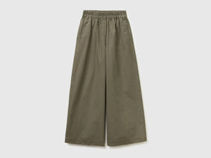 Pantaloni ampi in puro cotone