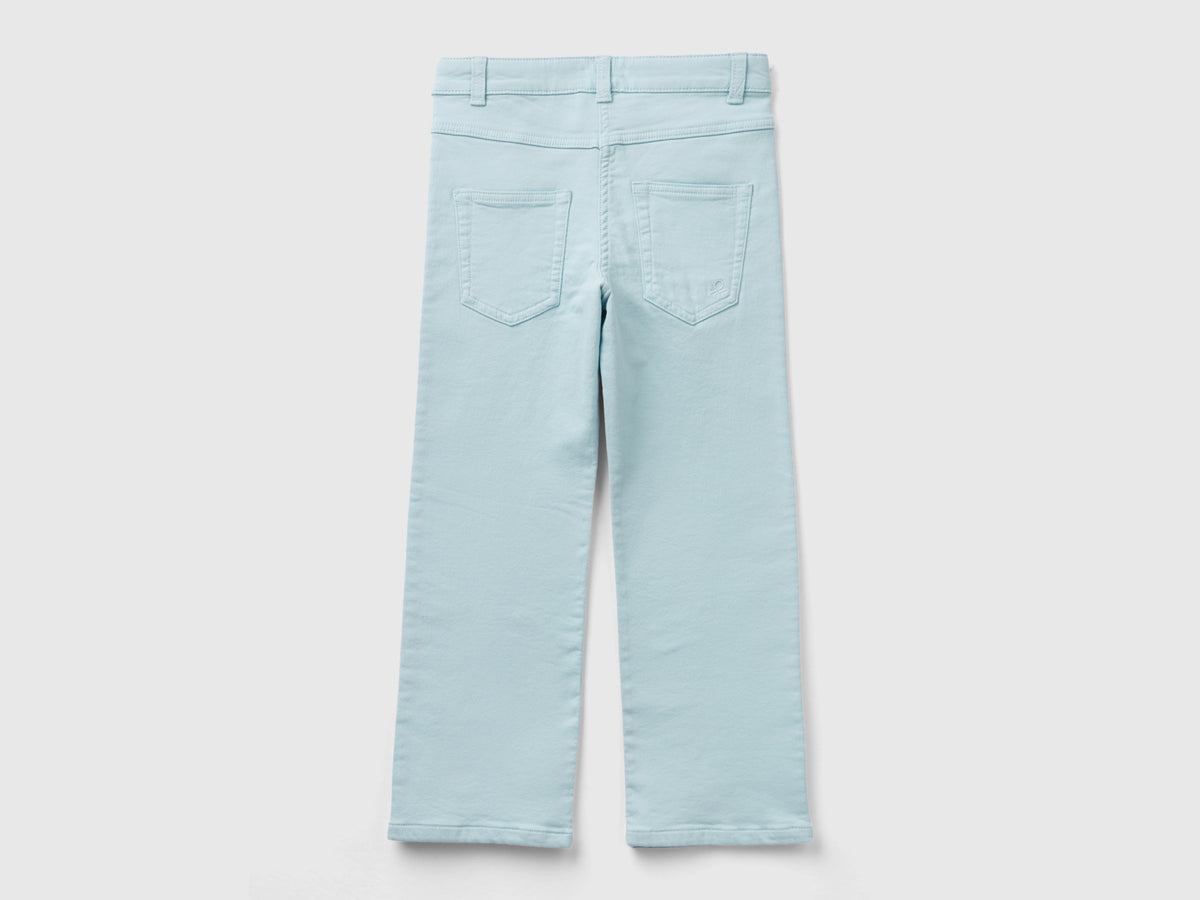 Pantaloni a zampa stretch