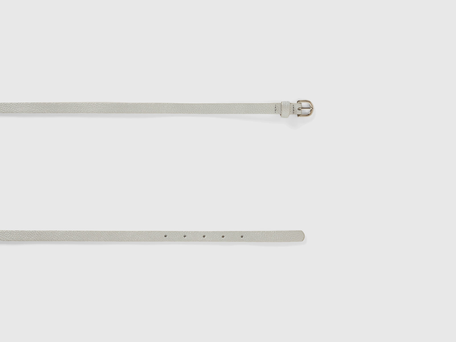 Cintura effetto metallizzato da bambina argento 2 | Benetton Outlet