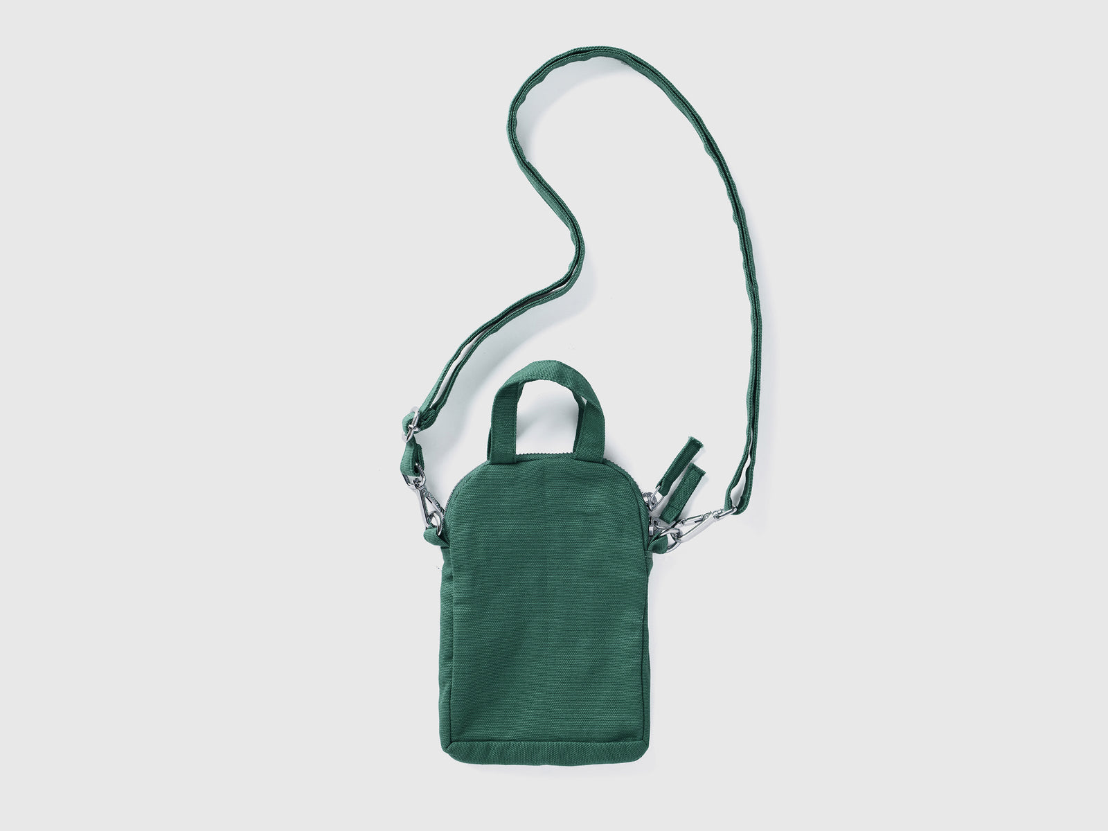 Portacellulare in puro cotone da uomo verde militare 2 | Multimarchio Outlet