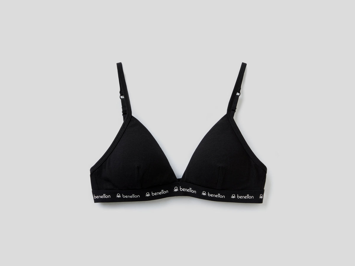 Reggiseno a triangolo con elastico logato