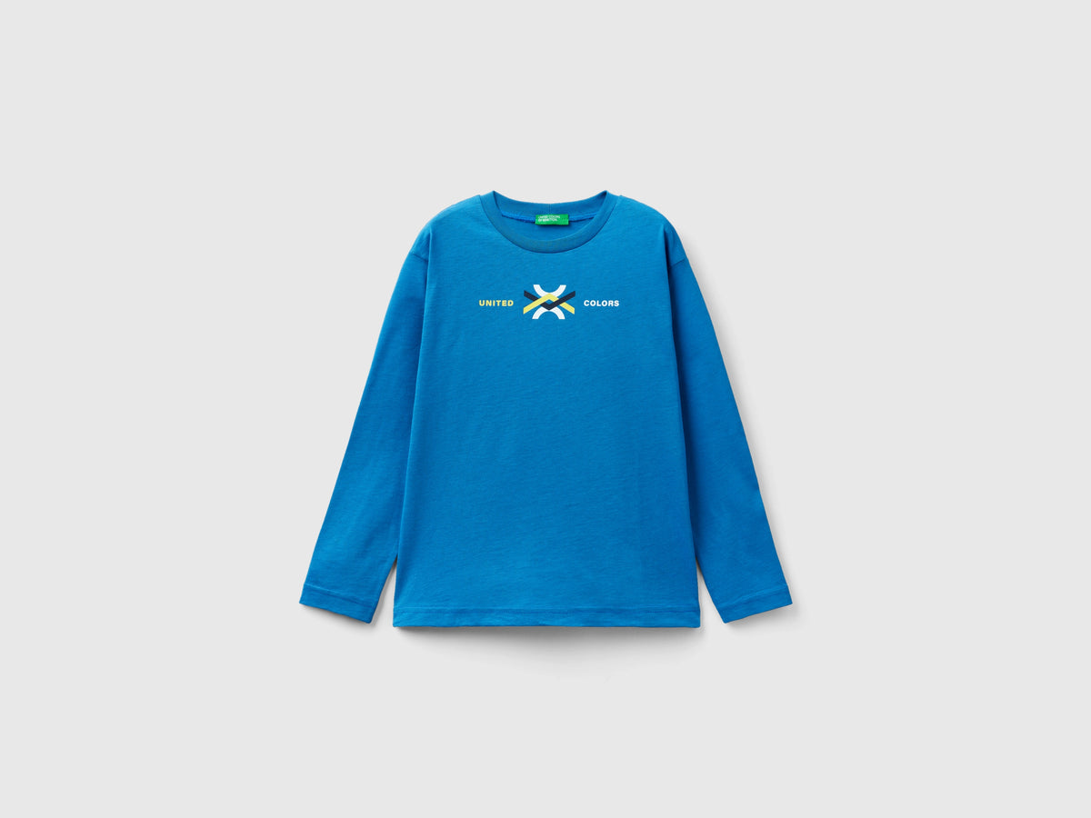 T-shirt manica lunga in cotone bio