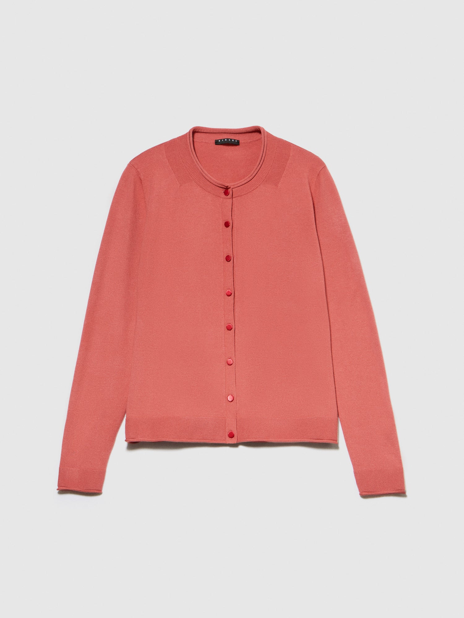 Cardigan regular fit da donna salmone | Sisley Outlet