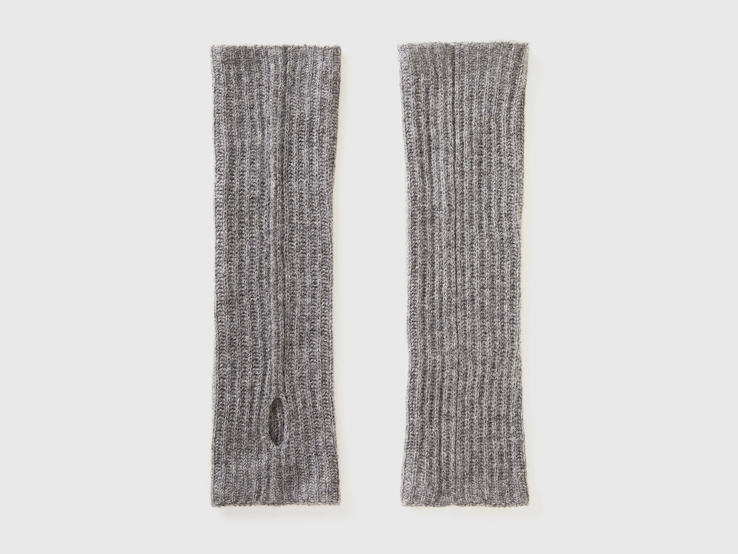 Manicotti in misto lana da donna grigio | Benetton Outlet