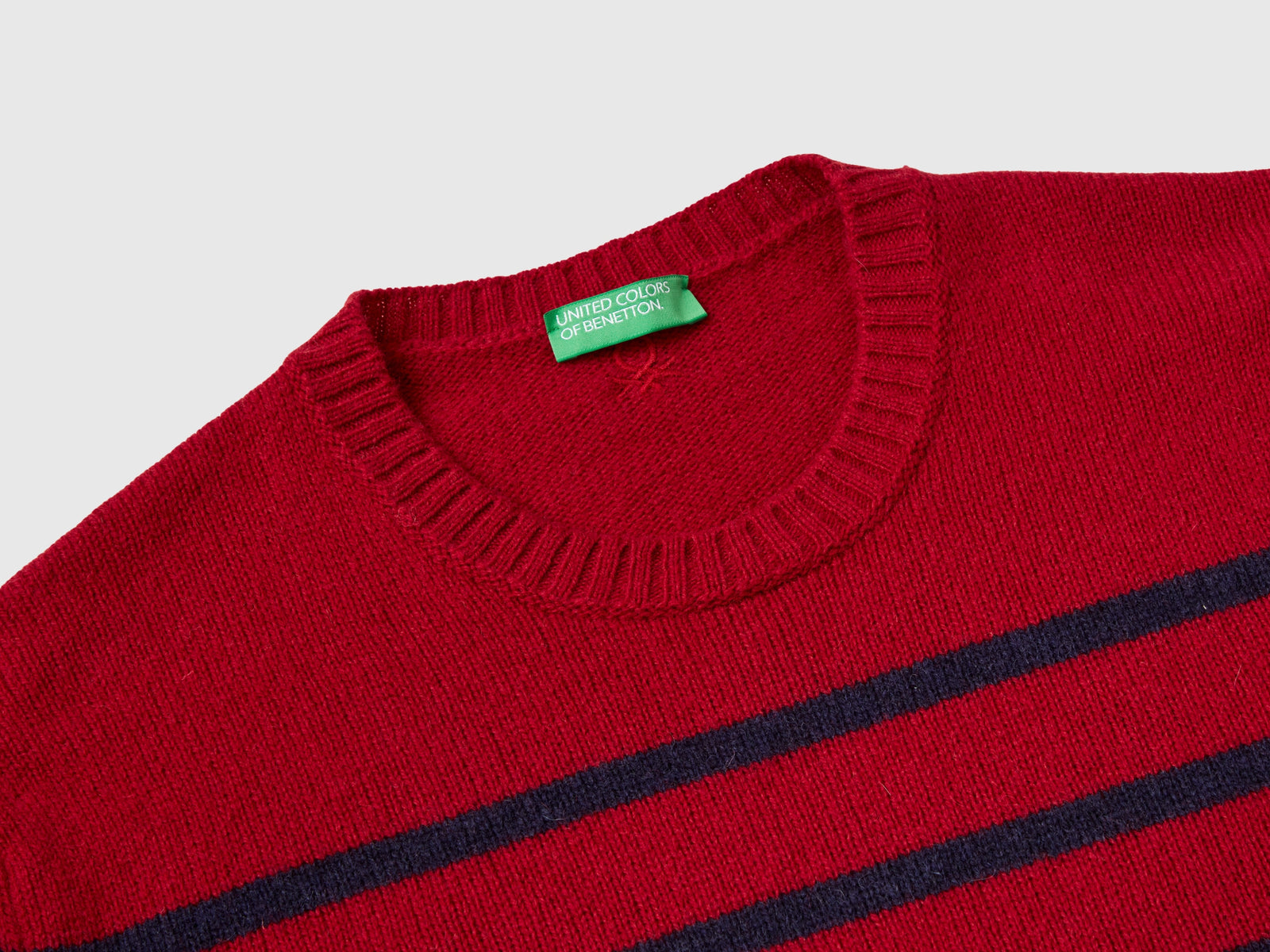 Maglia in pura lana Shetland da uomo rosso 3 | Benetton Outlet