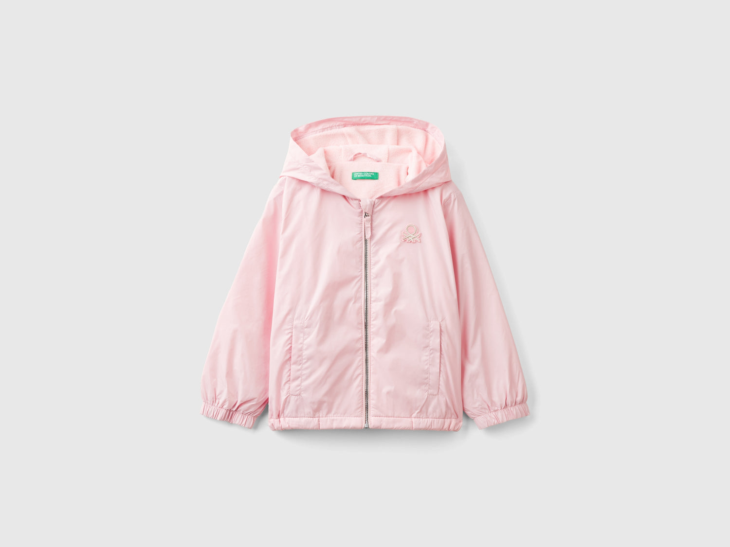 Giacca leggera "Rain Defender" da bimba rosa | Benetton Outlet