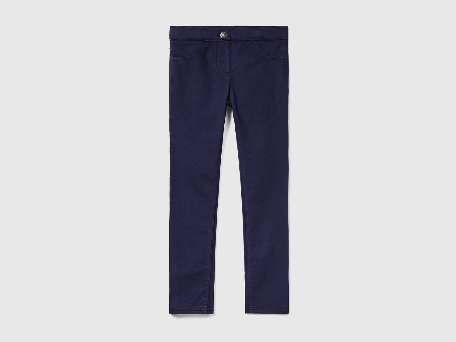 Pantaloni super skinny da bambina blu scuro | Benetton Outlet