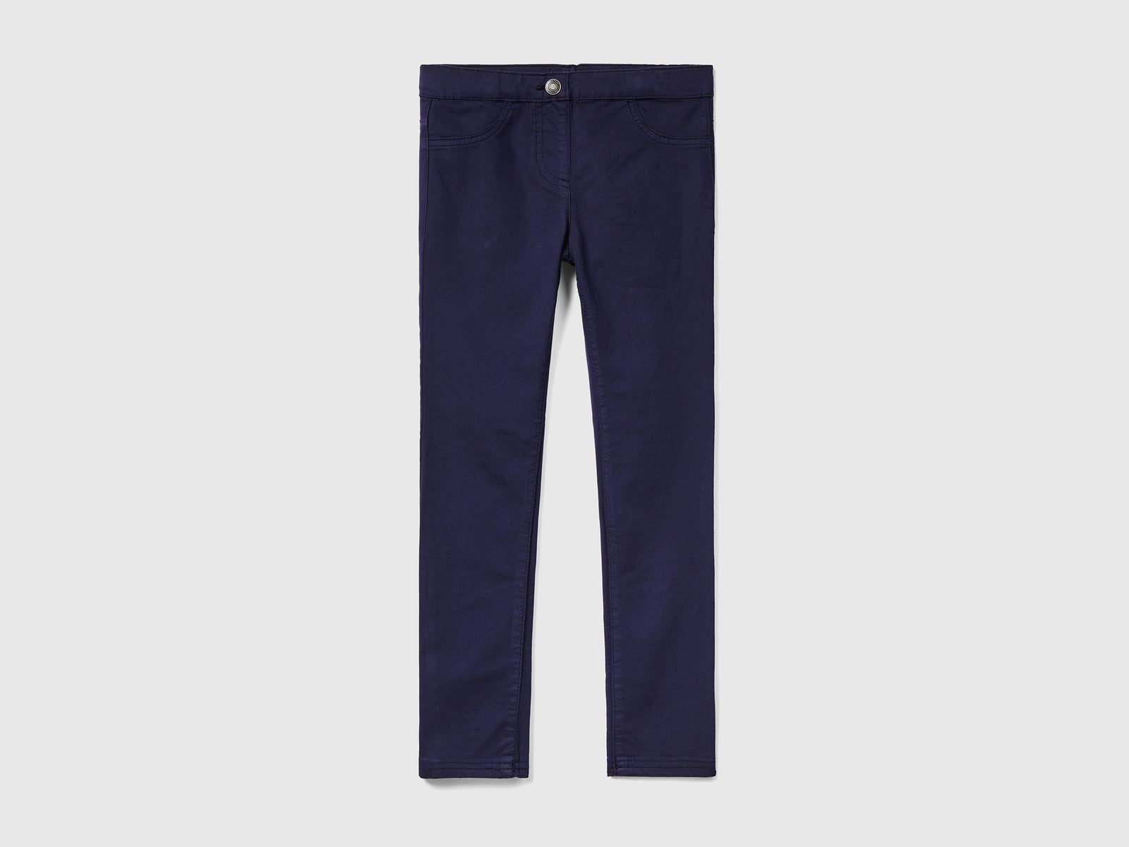 Pantaloni super skinny da bambina blu scuro | Benetton Outlet