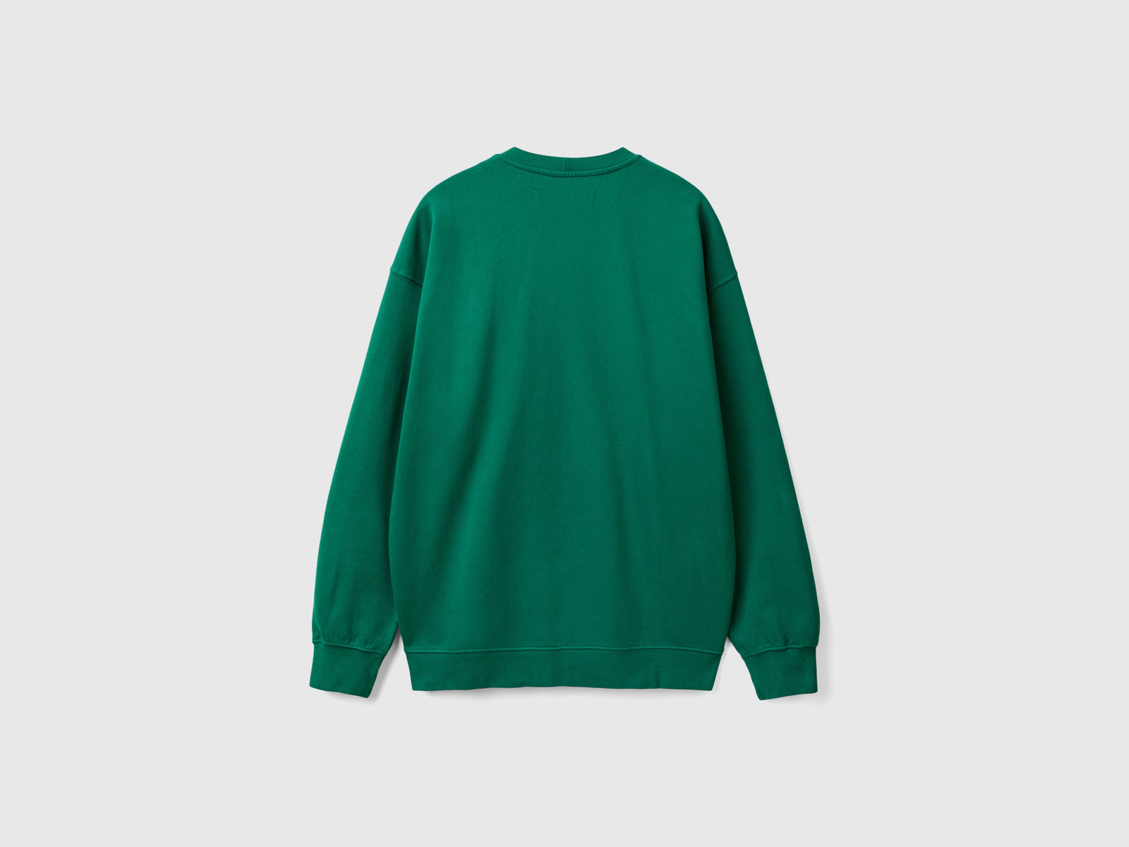 Felpa con patch logo da uomo verde scuro 2 | Benetton Outlet