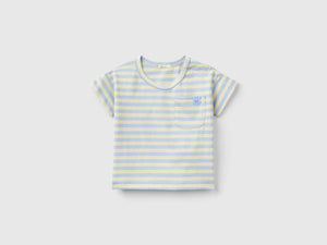T-shirt a righe con stampa gelati
