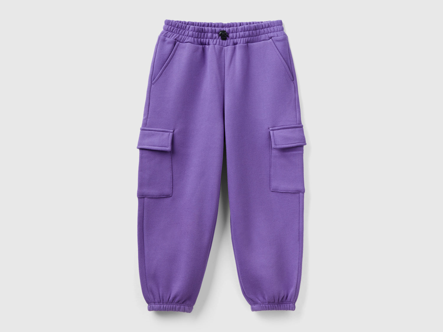 Joggers cargo con coulisse da bambina viola | Benetton Outlet