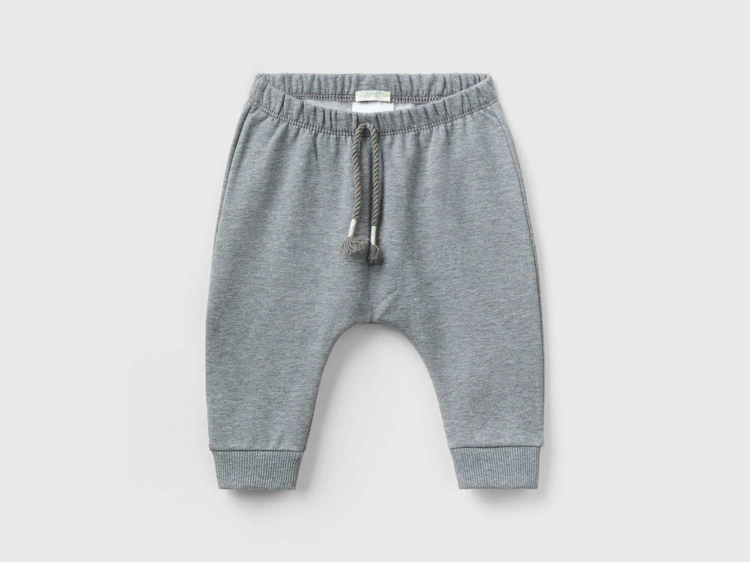 Pantaloni in calda felpa con taschino da neonato grigio | Benetton Outlet