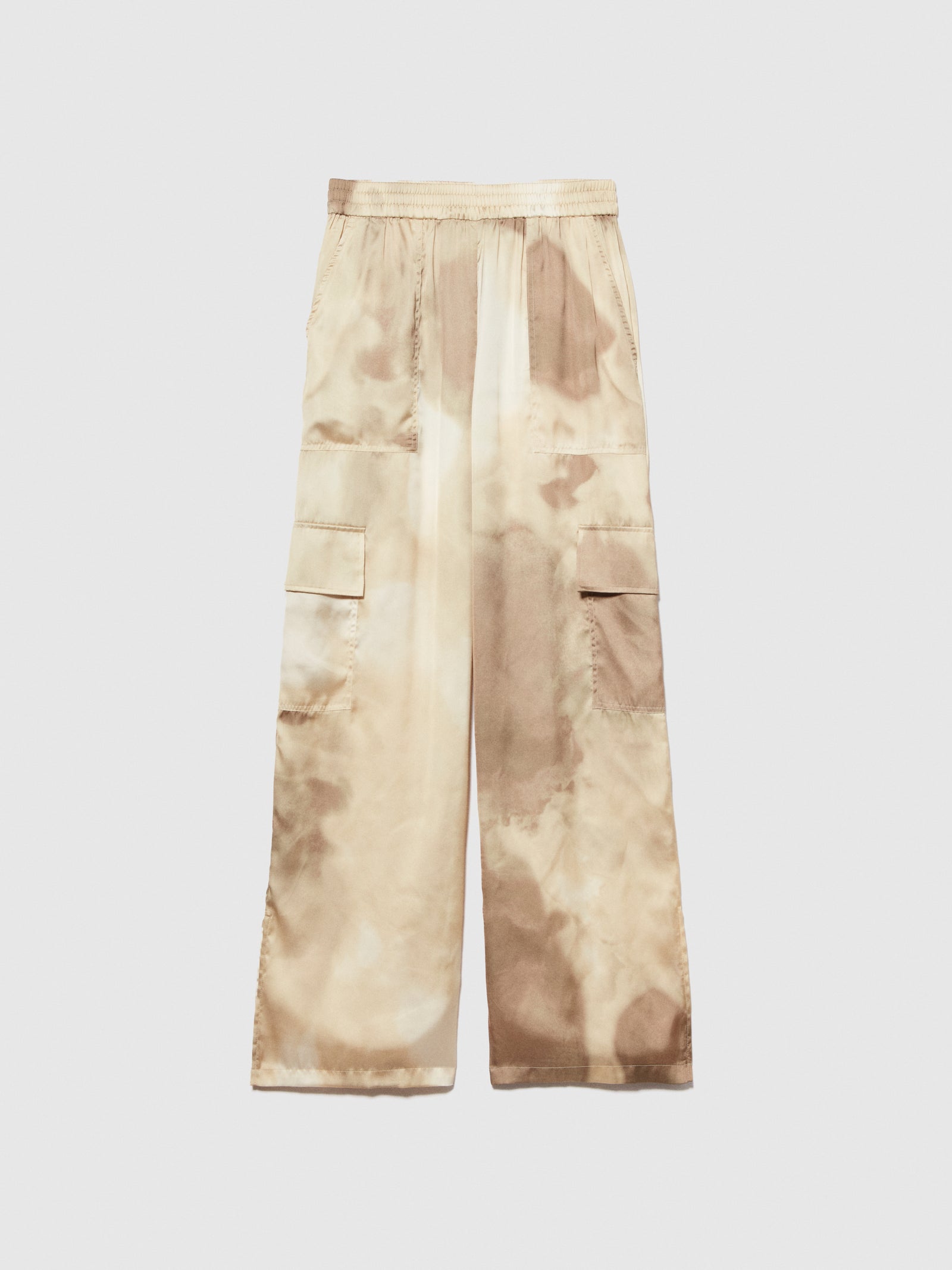 Cargo in satin stampato da donna multi-color | Sisley Outlet