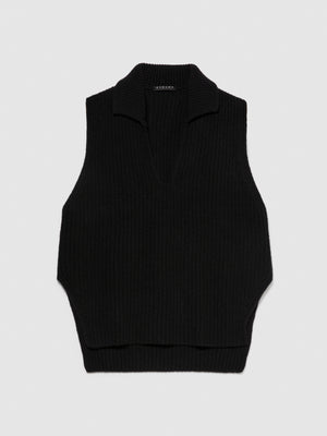 Gilet con colletto