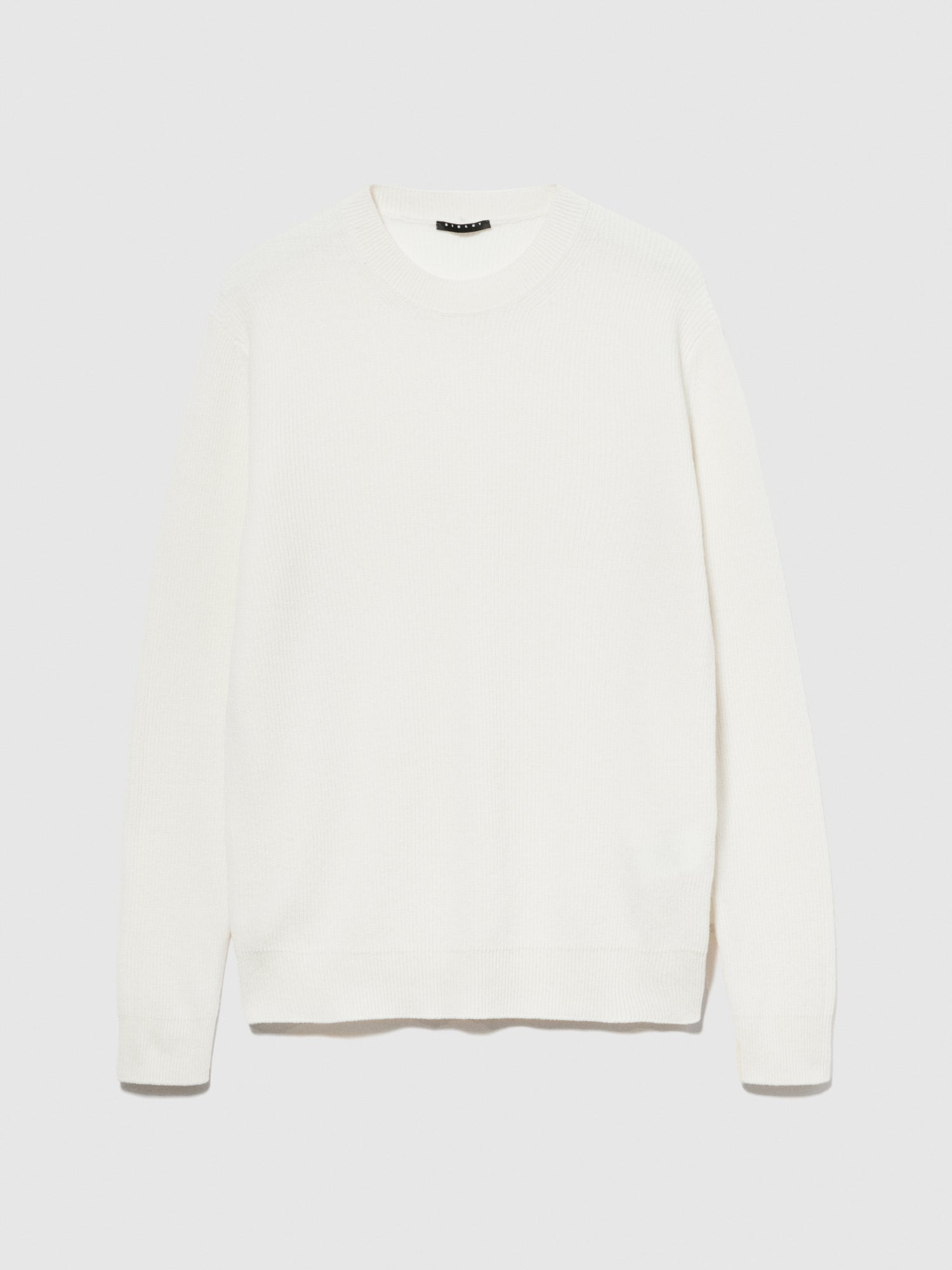 Maglia girocollo regular fit da uomo bianco panna | Sisley Outlet
